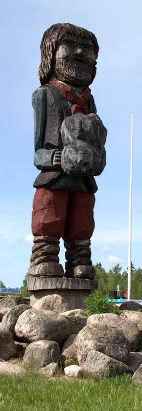 Leif Wrethander Leif Wrethander, lokal träskulptör, har tillverkat många träskulpturer som finns utspridda i kommunen.