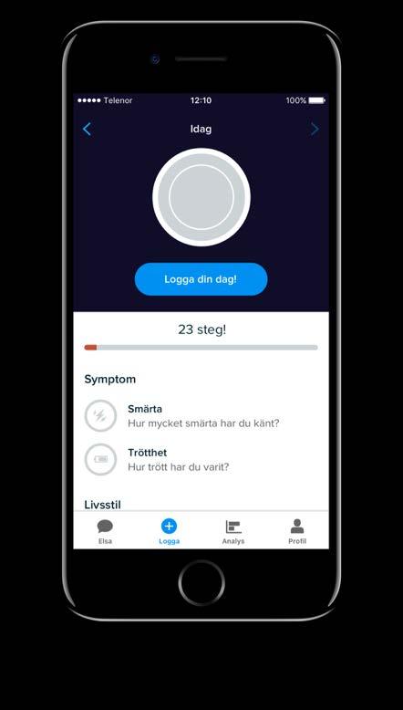 Loggning av symptom, medicin och levnadsvanor När jag pratar medicinering med min läkare vill jag ha