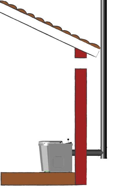 Så här installerar du Flame Tillluftsventil min Ø160 mm Min 600 mm Min 300 mm Max 6000 mm Tillluftsventil min Ø160 mm Min 600 mm Max 6000 mm Separett TAKSTOS Art.