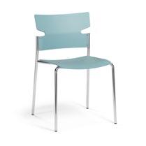 Stack stol/karmstol med skrivskiva Mått: b 500/520 x d 500 x h 770 x sh 450 mm Produktinfo: Sittskal i björk, ek eller vitpigmenterad ask alt.