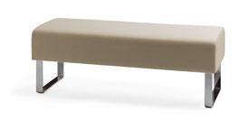Monolite bänk Mått: b 560/1310/1710 x d 465 x h 450 mm Produktinfo: Helkädd i tyg eller läder.