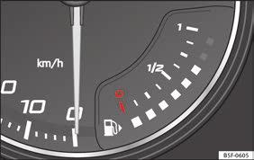 116 Kall motor Om endast dioderna i den nedre delen av skalan tänds tyder det på att motorn ännu inte har nått driftstemperatur.