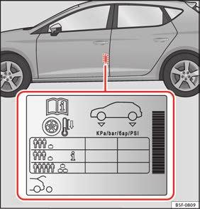 Hjul Hjul och däck Allmän information När du kör med nya däck ska du vara extra försiktig under de första 500 km.