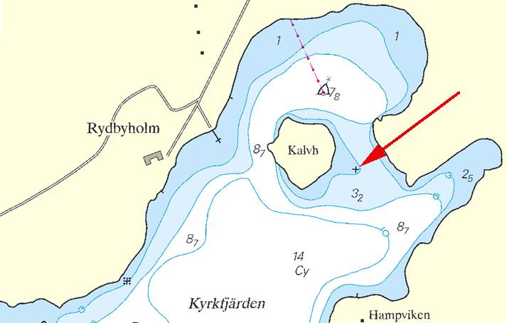 9 Nr 217 Sjöfartsverket Norrköping. Publ. 19 juli 2008 * 5011 (T) Sjökort/Chart: 6145 Sverige. Norra Östersjön. Stockholms skärgård. Strömma kanal. O om bron. Släntras. Tillfällig prick utlagd.