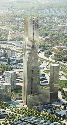 4.4. Karlatornet Karlatornet kommer med sin höga höjd utgöra ett visuellt landmärke i staden.
