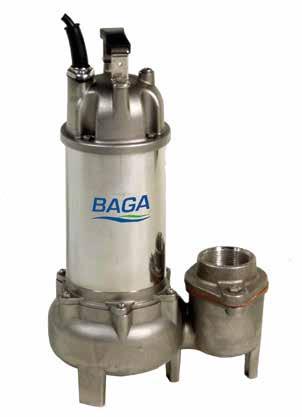 Pumpar Syrafasta pumpar SB Dränkbar syrafast pump För pumpning av förorenat vatten och aggressiva vätskor Typ RSK nr. Artikel nr.