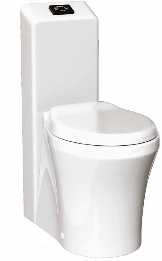 BAGA Valett BAGA VaLett Toalettsystem Snålspolande toalett med skärande pumpsystem En toalett med skärsystem förbrukar betydligt mindre vatten än vanliga toaletter vilket är en fördel då det ska