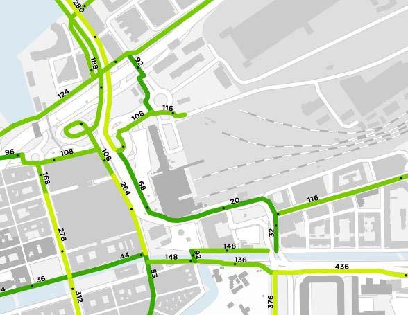 5 Cykelparkering vid Centralstationen I området kring Centralen har en senare beläggningsstudie genomförts under hösten 2014.