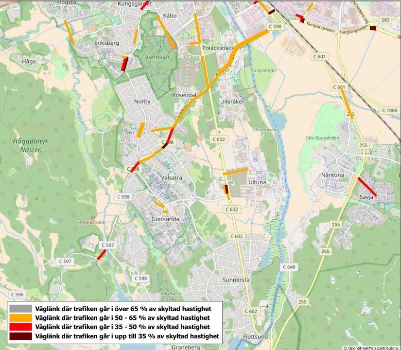 Flaskhalsar i Gottsunda nuläge 18 I nuläge är det begränsat med