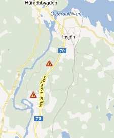 Förväntat antal olyckor enligt olycksfrekvensen ovan är 0,17 älgolyckor per km och 0,9 rådjursolyckor per km (tabell 5.1). Med 3 år och 4 km får man då normalvärdet 2 älgolyckor och 11 rådjursolyckor.