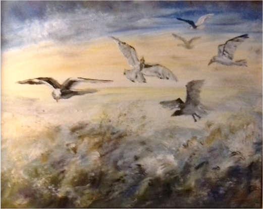 Nova, aktiva tago estis komencinta. Sed malproksime, sola kaj for de la boato kaj la strando, Jonathan Livingston Seagull estis ekzercanta.