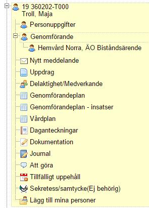 Sida 5 (41) Alla aktuella personer hittar du under mappen Mina enheter och varje person har en egen trädfunktion där alla funktioner finns tillgängliga.