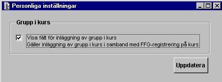 2013-10-24 RG02_funkbeskr.doc 16 (17) Inlagda regmarkeringar sparas på listan när du ger kommandot 'Spara' och antal personer med 'J' visas i räknaren längst ner till vänster i bilden.