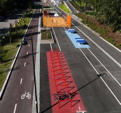 Cykelbanenätet kommer i framtiden att koppla ihop alla de största bostadsområdena till centrum och andra arbetsplatskoncentrationer genom omfattande cykelförbindelser av hög kvalitet.