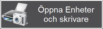 6.7.1 Skrivarinställning När man trycker på Öppna Enheter och skrivare visas denna vy: Högerklicka på skrivaren och välj Ange som standardskrivare.