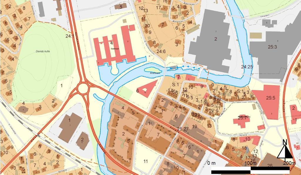 BEDÖMNING AV BEHOVET ATT UPPRÄTTA EN MILJÖKONSEKVENSBESKRIVNING Enligt Plan- och Bygglagen och enligt kriterierna i MKB-förordningens bilagor 2 och 4 Syftet med detaljplanen är att skapa en