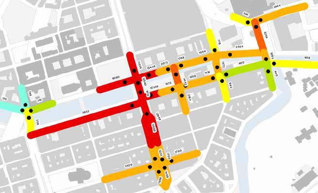 Program Fler insikter under året Under året har vi genomfört den årliga attitydundersökningen för fotgängare. Även NKI mot medborgare, näringsidkare och besökare berör fotgängare.