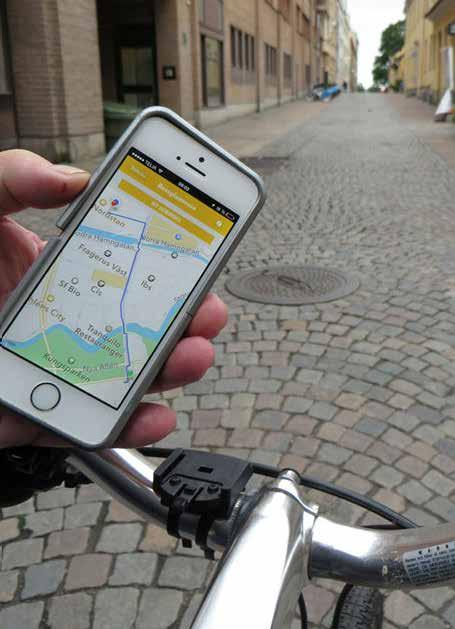 Appen Cykelstaden Cykelstaden är en mobilapplikation (app) framtagen av trafikkontoret med syfte att förenkla cyklisternas vardag. Appen finns på svenska och engelska.