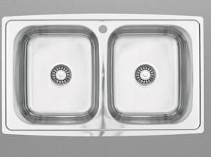 KÖK KÖK Diskhoar Handtag 31085 rostfritt Längd: cc 128 mm Intra Horizon HZ 815 Två stora hoar
