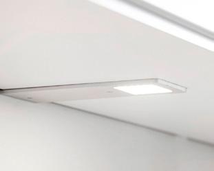 LED-belysning i aluminium.