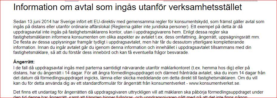 Ändrat denna information så det blir rätt även i uppdragsavtalen.