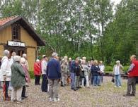 vid renoveringen. NJOV (Nora Järnvägsmuseum och Veteran järnväg), som håller igång tågverksamheten, var värdar för vårt besök här.