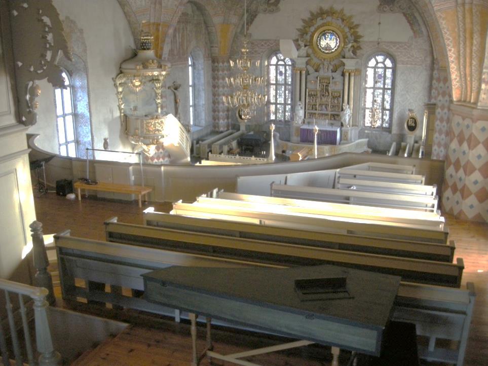 UTFÖRDA ÅTGÄRDER Länsmuseet Gävleborg har i detta projekt ansvarat för antikvarisk medverkan för de delar som rört kyrkorummet, det vill säga orglarnas yttre samt de förändringar som har genomförts