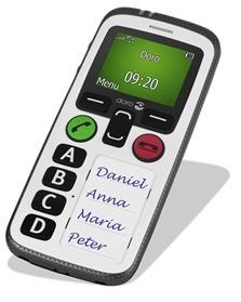 Doro Secure GPS En enkel och nyttig mobiltelefon Doro Secure personlig säkerhet är byggd för dem som har svårt att hantera en vanlig mobiltelefon och som bara ringer några få nummer.