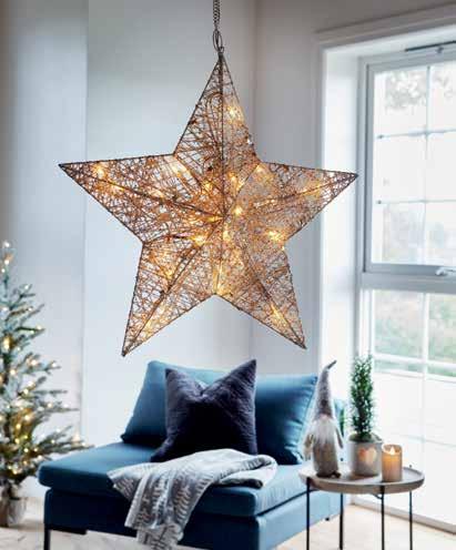21540 Sparkling Christmas stjärna h: 51 cm