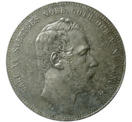 38 38 STOCKHOLM. 4 riksdaler riksmynt 1864. SM 17.