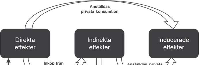 De typer av effekter som analysen försöker fånga kan illustreras som i figuren nedan. Figur 4:1 Illustration över effekttyper och dess kopplingar 4.2.
