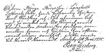 Höstetinget 1769 Sprengportska regementet fick ej skjuts sid 433 Försummad skjuts av Sprengportska regementet på dess marsch från Bohus fästning till Kalmar: Börje Bengtsson, Vik, Olof