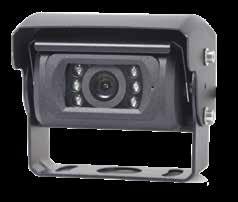Backkamera med elektriskt visir Egenskaper HD 1080P Visir 6 st IR-belysning Öppningsvinkel 110 Vattentålig IP69K Uppvärmd 1/2.