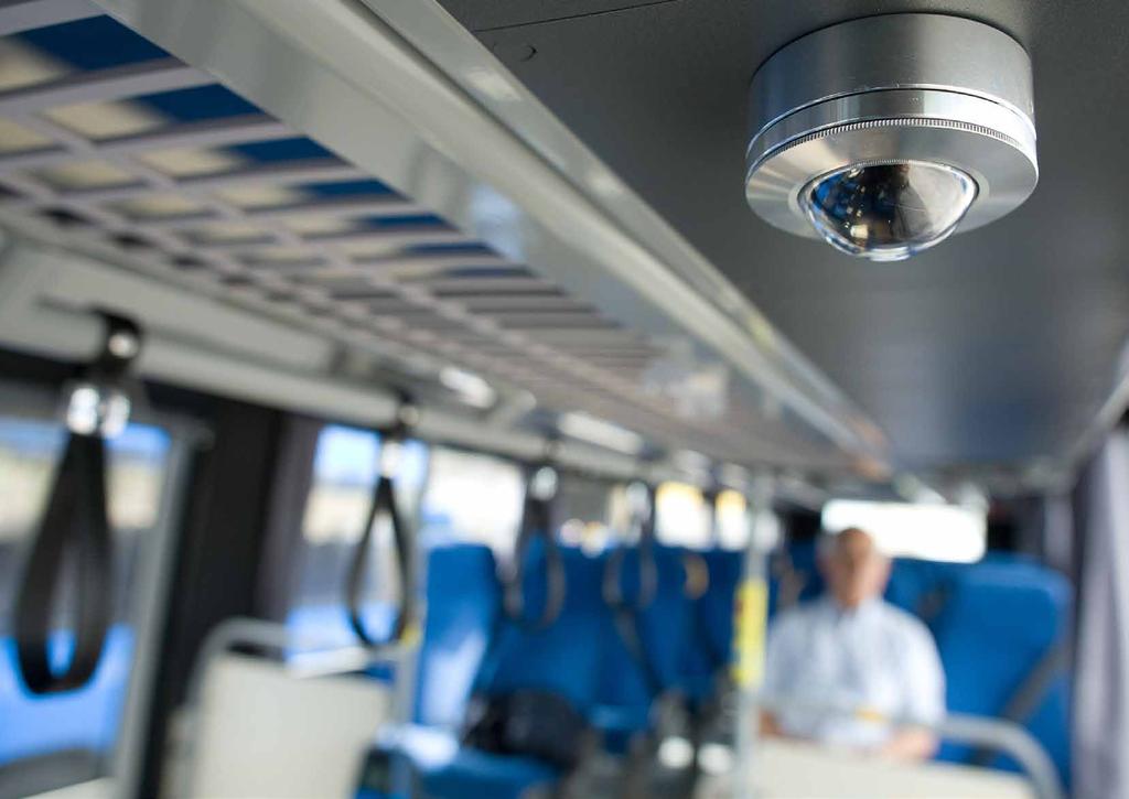 Monitoring Övervakningskameror Bättre säkerhet i bussen Kameraövervakning minskar risken för rån och överfall,