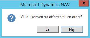 Hitta funktionen: Avdelningar -> Inköp -> Orderbearbetning -> Inköpsofferter Använda funktionen: Öppna den offert som du vill skapa en order av.