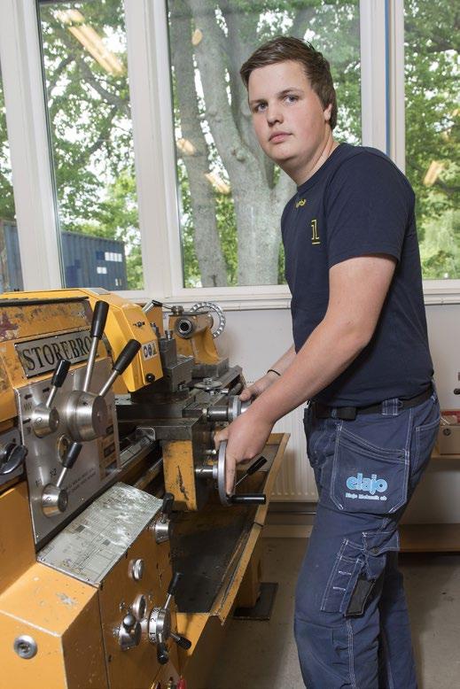 andra året på Industritekniska programmet: Jag tycker det är kul att svetsa. Pappa har ett svetsföretag och jag har tänkt att gå i hans fotspår.