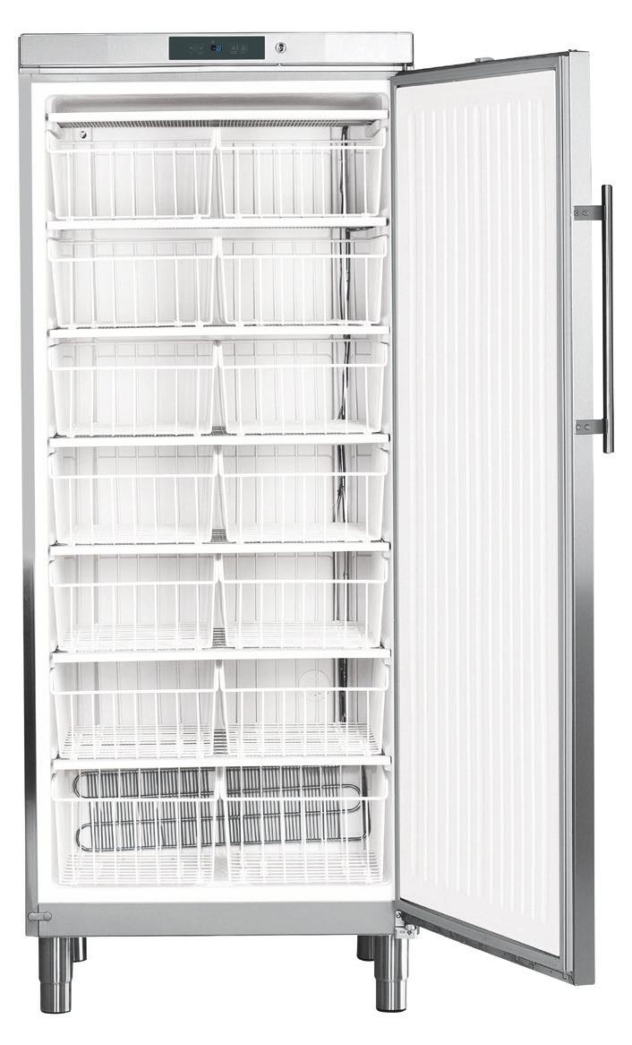 Kyl- & frysskåp Liebherr GKv 5760, GG 5260 & GGv 5060 GKv 5760 kylskåp - automatisk avfrostning - elektronisk styrning - Larm indikerar - rostfritt utvändigt - invändigt vit polystyrol - fläktkyld -