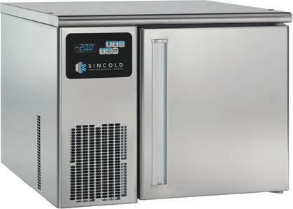 Blast Chiller/Freezer Activa MX - kombinerad blastchiller/blastfreezer - rostfritt in- och utvändigt AISI 304 8/0 - formpressad botten med avlopp - kärntemperaturgivare - digitalstyrning - går att få