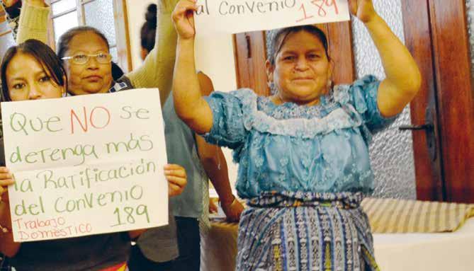 FOTO: LINA KARLSSON GUATEMALA. Guatemala är ett av de länder som inte har ratifcerat ILO:s konvention 189 om hushållsanställdas rättigheter.