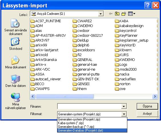 DORMA: DORMA Importformat CW KeyDesign Annan CW KeyDesign.