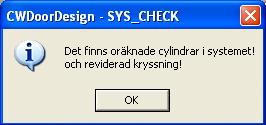 några kryss tillkommit på en befintlig cylinder.