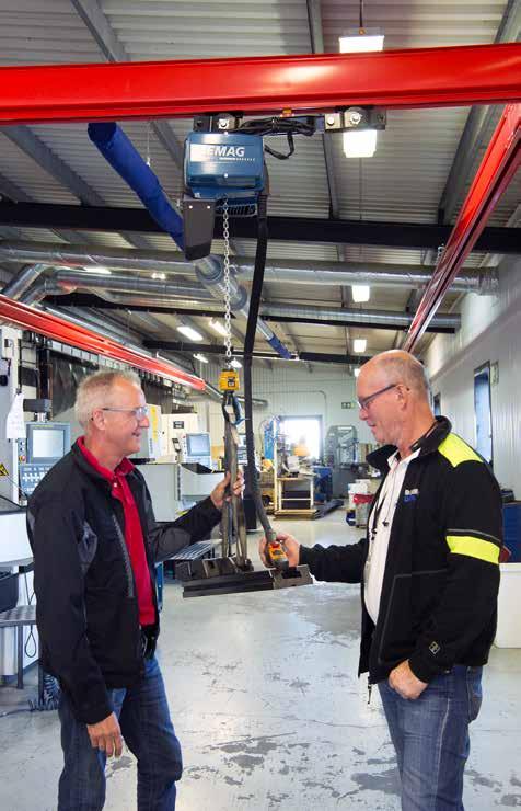 Dematek är bra på service och det är lätt att snabbt få tag i servicetekniker Tomas Nilsson, Tooltec och Claes-Göran Olsson, Dematek.