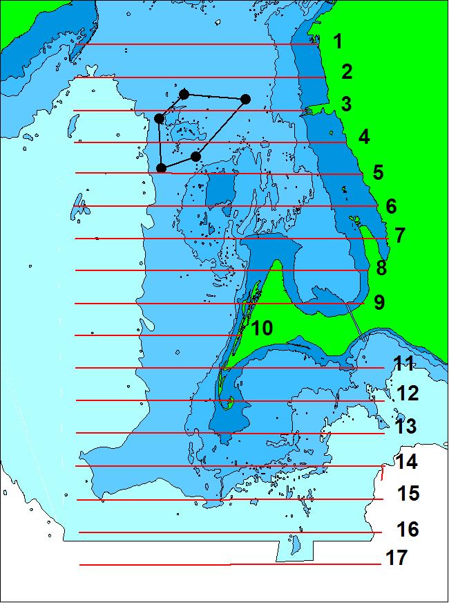 Rastande och övervintrande fåglar Flyginventering 7 inventeringar januari 1, februari 2, mars