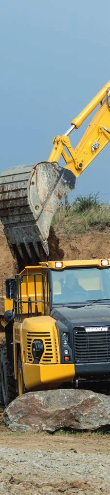 Maximal effektivitet Stor grävkraft De två inställningarna för bomläge ger ett kraftläge (power) för effektivare grävning och ett mjukt läge (smooth) för att samla ihop material och jämna av.