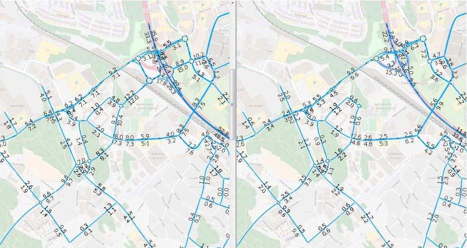 3.3 Simuleringar på olika varianter av kopplingar kring trafikplats Barkarby Nedan följer tre varianter av kopplingar kring trafikplats Barkarby.