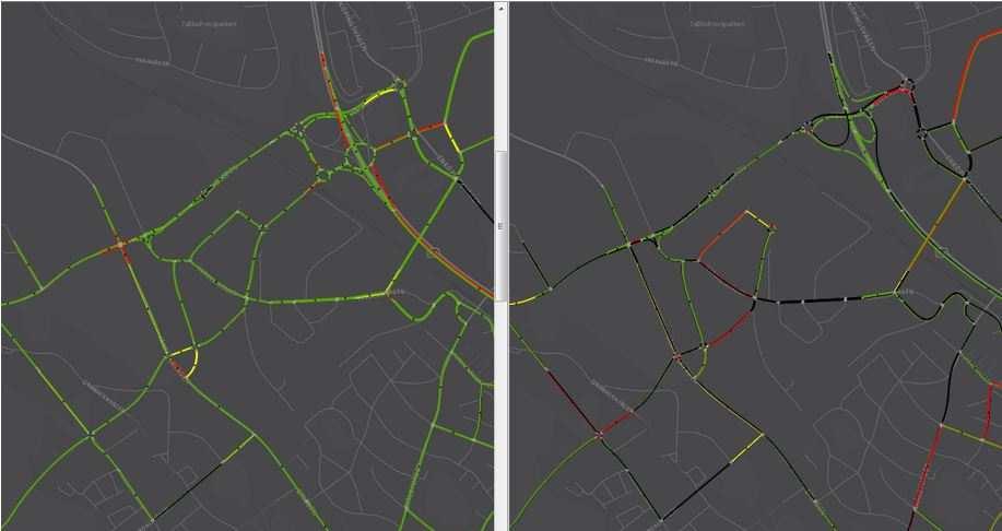 3.1 vs SC1 Scenario 1 togs fram för att illustrera de problem som skulle uppstå om nuvarande trafikplats behålls.
