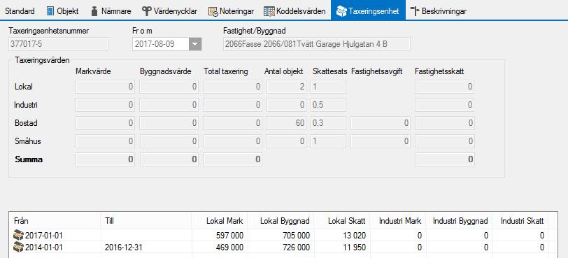 Lägg upp/redigera fastighet, byggnad (inkl förvaltare och område) - Lathund, Vitec