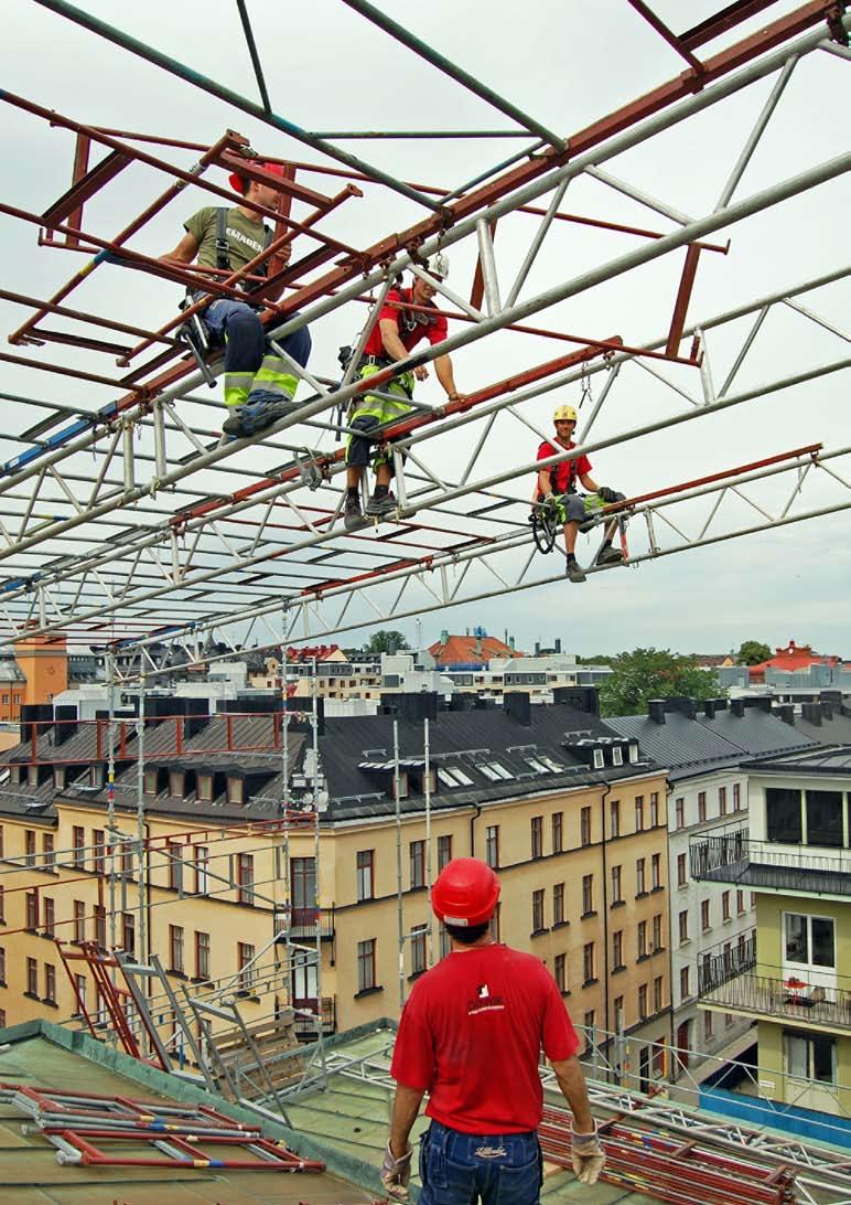 Konsten att göra alla nöjda I ställningsbyggarens arbete ingår det att ta hänsyn till många olika aktörers behov samtidigt.