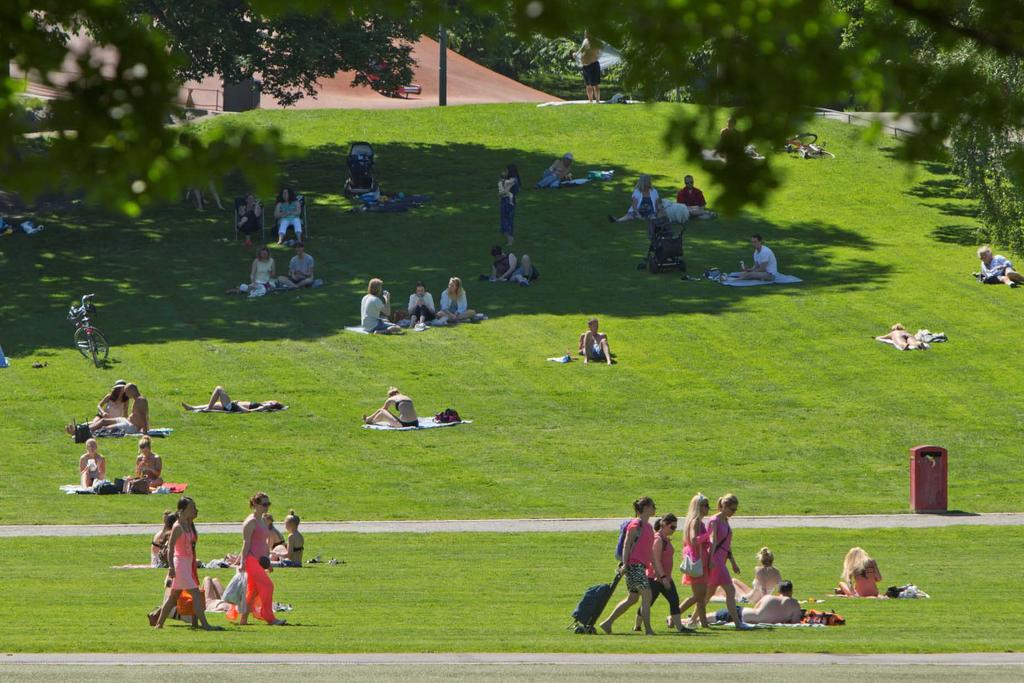 BigBelly Papperskorgar som placerats i Vasaparken, Observatorielunden och Vanadislunden.