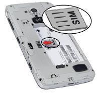 Bilderna nedan kanske inte stämmer helt med aktuell smartphone. 3.1 Ta bort batteriluckan För att kunna sätta i batteri och SIM-kort måste batteriluckan tas bort. 1.